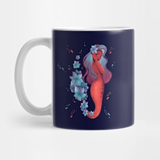 Floral Mermaid Mug